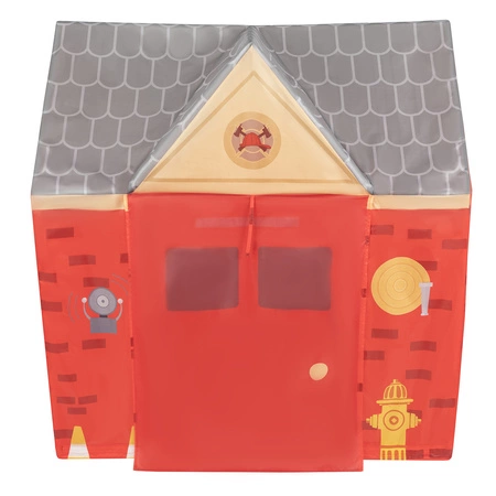 Domek do zabawy PH-400X z piłeczkami 6cm Zabawka namiot dla dzieci, czerwono-szary: czarny-biały-czerwony-babyblue