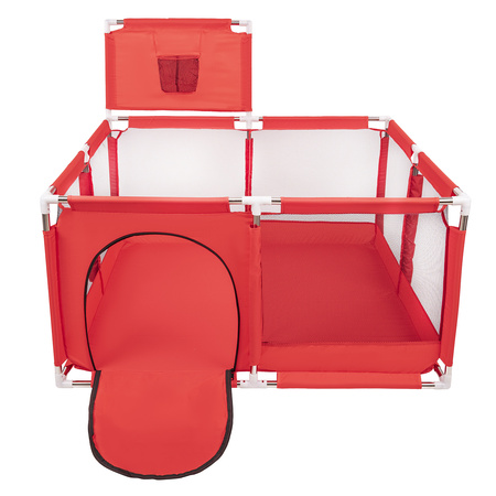 Boisko KK-100X z piłeczkami 6cm Zabawka kojec, czerwony: czarny-biały-niebieski-czerwony-żółty-turkus
