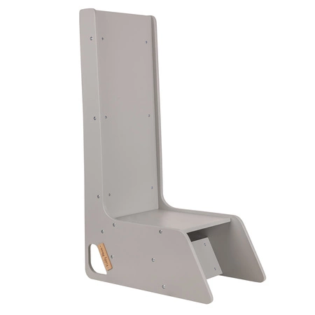 KiddyMoon Krzesełko ślizgawka 2w1 SC-002 Zabawka zjeżdżalnia, szary