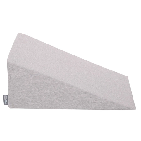 KiddyMoon Piankowy plac zabaw PPZP-OK30D-112 z piłeczkami Zabawka plac zabaw, jasnoszary: perła-szary-transparent-pudrowy róż