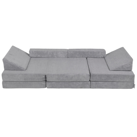KiddyMoon Kanapa KKM-1400 Mebel piankowy, ciemnoszary