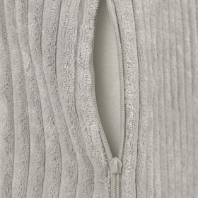 KiddyMoon MATERAC z poduszką KMMP-1650 Mebel piankowy, jasnoszary