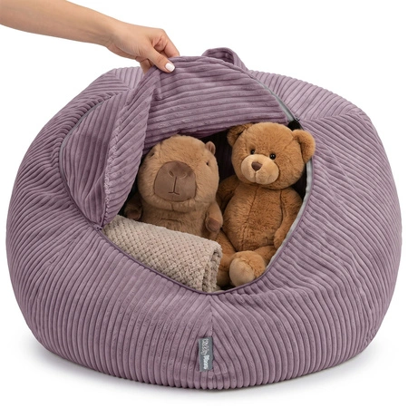 KiddyMoon fotel 2w1 worek na pluszaki