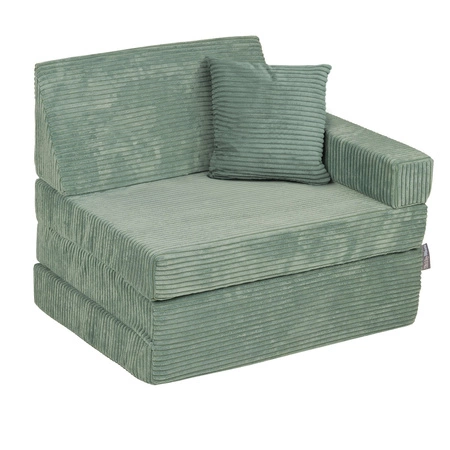 KiddyMoon FOTEL z poduszką KFMP-700 Mebel piankowy, zielony