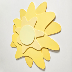 KiddyMoon Relief 3D BR-001 Sun Akcesoria dekoracje, słońce: żółty