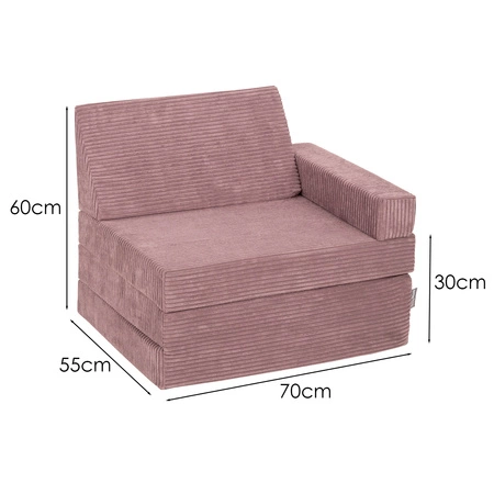 KiddyMoon Fotel KFM-700 Mebel piankowy, fioletowy