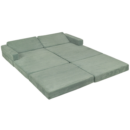 KiddyMoon Kanapa KKM-1400 Mebel piankowy, zielony