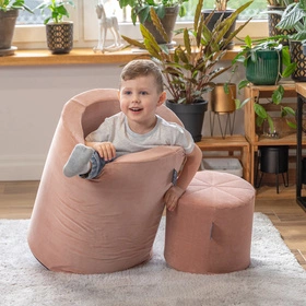 KiddyMoon Piankowy plac zabaw VELVET PPZV-231 Zabawka plac zabaw, róż pustyni