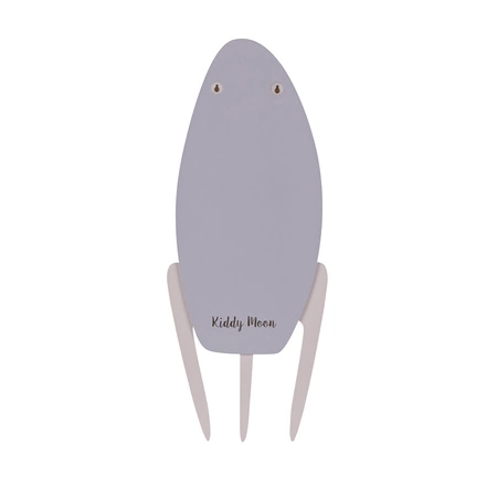 KiddyMoon Relief 3D BR-007 Rocket Akcesoria dekoracje, rakieta: szary