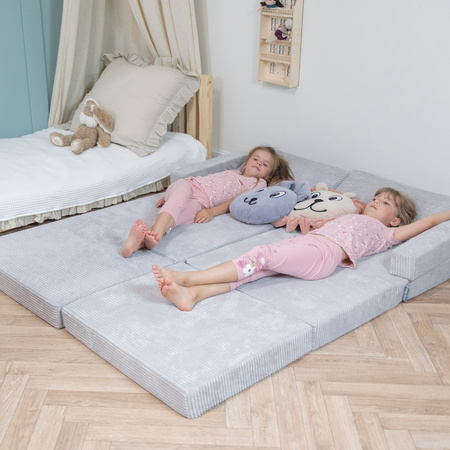 KiddyMoon Fotel KFM-700 Mebel piankowy, szary jasny