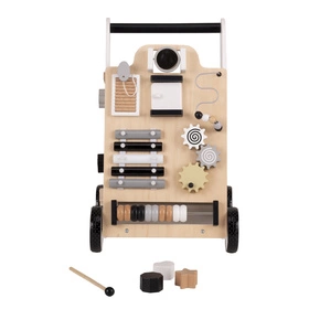 KiddyMoon Chodzik WK-001 Zabawka edukacyjna, czarno-biały