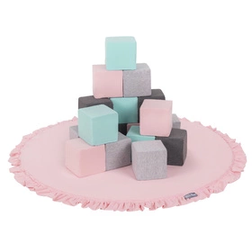 KiddyMoon Mata piankowa do zabawy Zabawka mata, różowy