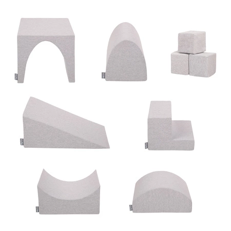 KiddyMoon Piankowy plac zabaw PPZ-217 Zabawka plac zabaw, jasnoszary