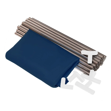 Boisko KK-100X z piłeczkami 6cm Zabawka kojec, niebieski: czarny-biały-szary-niebieski-żółty