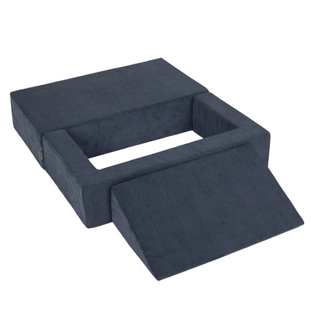 KiddyMoon SBMP-K-900 Mebel piankowy, granatowy: pastelowy żółty-biały-mięta