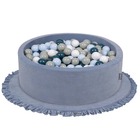 KiddyMoon Mata piankowa do zabawy Zabawka mata, błękit lodu