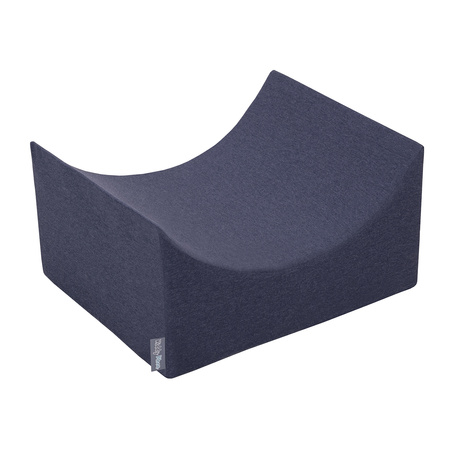 KiddyMoon Piankowy plac zabaw PPZP-OK30D-135 z piłeczkami Zabawka plac zabaw, granatowy: babyblue-niebieski-perła