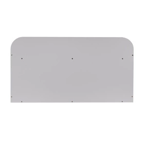 KiddyMoon Ławka z materacem BN-001 Mebel z półkami, szary/róż pustyni