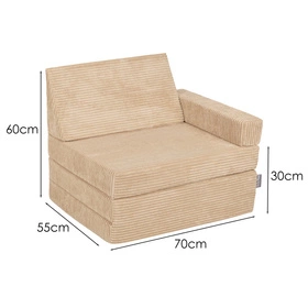KiddyMoon Fotel KFM-700 Mebel piankowy, beżowy