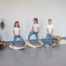 KiddyMoon Deska balansująca BB-004 Zabawka sportowa, natural