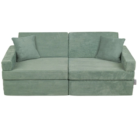 KiddyMoon KANAPA z poduszkami KKMP-1400 Mebel piankowy, zielony