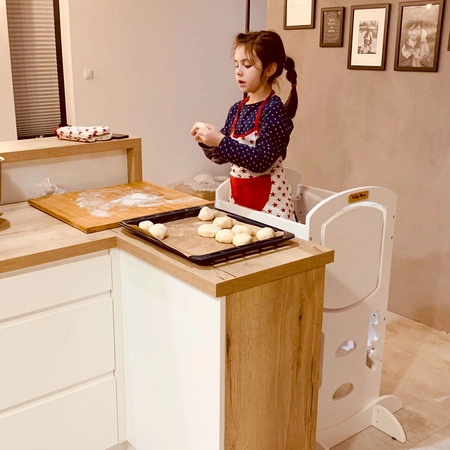 KiddyMoon ST-002 Mebel kitchen helper, biały