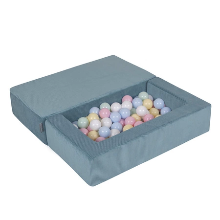 KiddyMoon SBMP-900 Mebel piankowy, niebieski: pastelowy niebieski-pastelowy żółty-biały-mięta-pudrowy róż