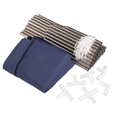 Boisko BO-100X z piłeczkami 6cm Zabawka kojec, granatowy: perła-szary-transparent-pudrowy róż