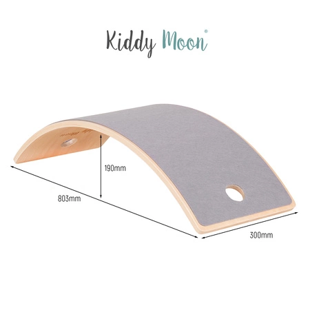 KiddyMoon Deska balansująca BB-004 Zabawka sportowa, natural
