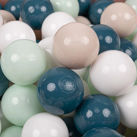 KiddyMoon Plastikowe piłeczki 7cm Zabawka zestaw kulek, zielony ciemny