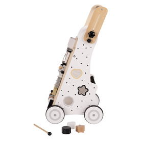 KiddyMoon Chodzik WK-001 Zabawka edukacyjna, czarno-biały