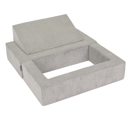 KiddyMoon SBM-K-900 Mebel piankowy, jasnoszary
