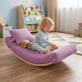 KiddyMoon BB-002 deska balansująca z materacem i poduszką