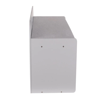 KiddyMoon Ławka z materacem BN-001 Mebel z półkami, szary/jasnoszary