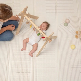 KiddyMoon FM-001 Zabawka mata, stripes