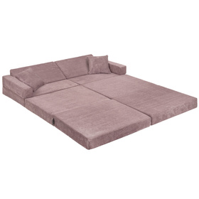 KiddyMoon KANAPA z poduszkami KKMP-1400 Mebel piankowy, fioletowy