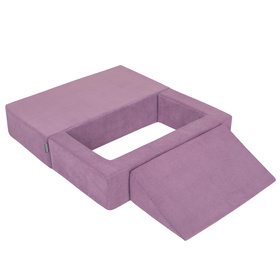 KiddyMoon SBMP-K-900 Mebel piankowy, fioletowy: pastelowy beż-pastelowy żółty-biały-mięta-pudrowy róż