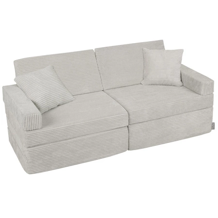 KiddyMoon KANAPA z poduszkami KKMP-1400 Mebel piankowy, jasnoszary