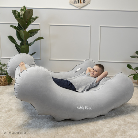 KiddyMoon IR-001 Dmuchany bujak Zabawka sensoryczna, szary