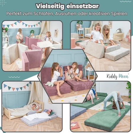 KiddyMoon Materac KMM-1650 Mebel piankowy, fioletowy