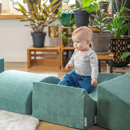 KiddyMoon Piankowy plac zabaw VELVET PPZV-214 Zabawka plac zabaw, zieleń lasu