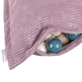 KiddyMoon KMPS-1400 Poduszka z piłeczkami Zabawka sensoryczna, fioletowy