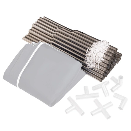 Boisko BO-100X z piłeczkami 6cm Zabawka kojec, szary: żółty-zielony-niebieski-czerwony-pomarańcz