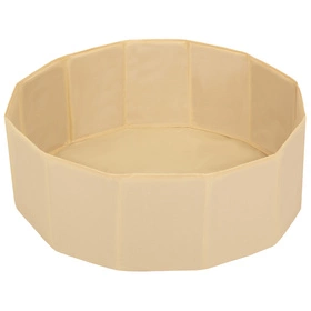 Suchy basen składany BS-100X z piłeczkami 7cm Zabawka kojec, jasny beż: pastelowy beż-miedziany-biały-czarny