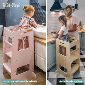 KiddyMoon ST-003 Mebel kitchen helper, biały