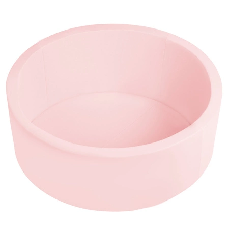 Suchy basen okrągły z piłeczkami 6cm Zabawka basen piankowy, różowy: babyblue-pudrowy róż-perła