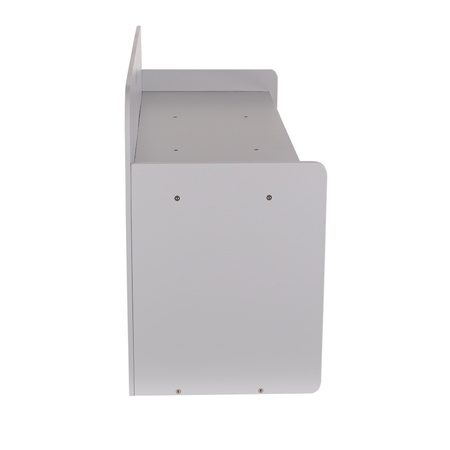 KiddyMoon Ławka z półkami BN-001 Mebel z półkami, szary