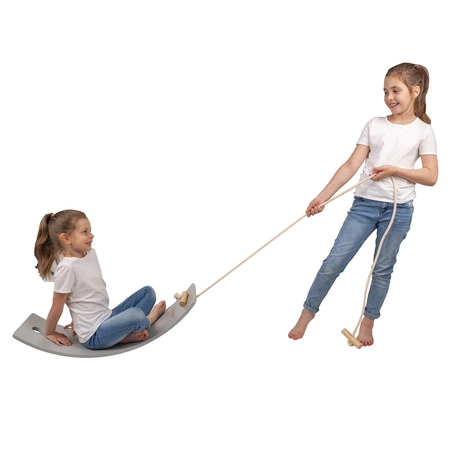 KiddyMoon Deska balansująca BB-004 Zabawka sportowa, natural