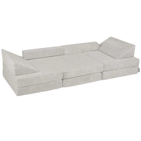 KiddyMoon Kanapa KKM-1400 Mebel piankowy, jasnoszary