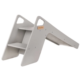 KiddyMoon Krzesełko ślizgawka 2w1 SC-002 Zabawka zjeżdżalnia, szary